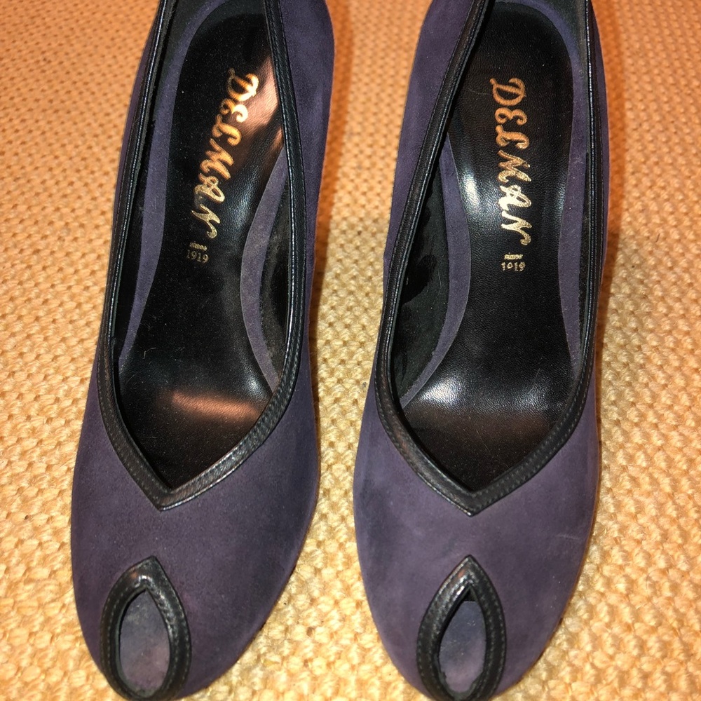 Delman purple suede heels - Picture 3 of 8